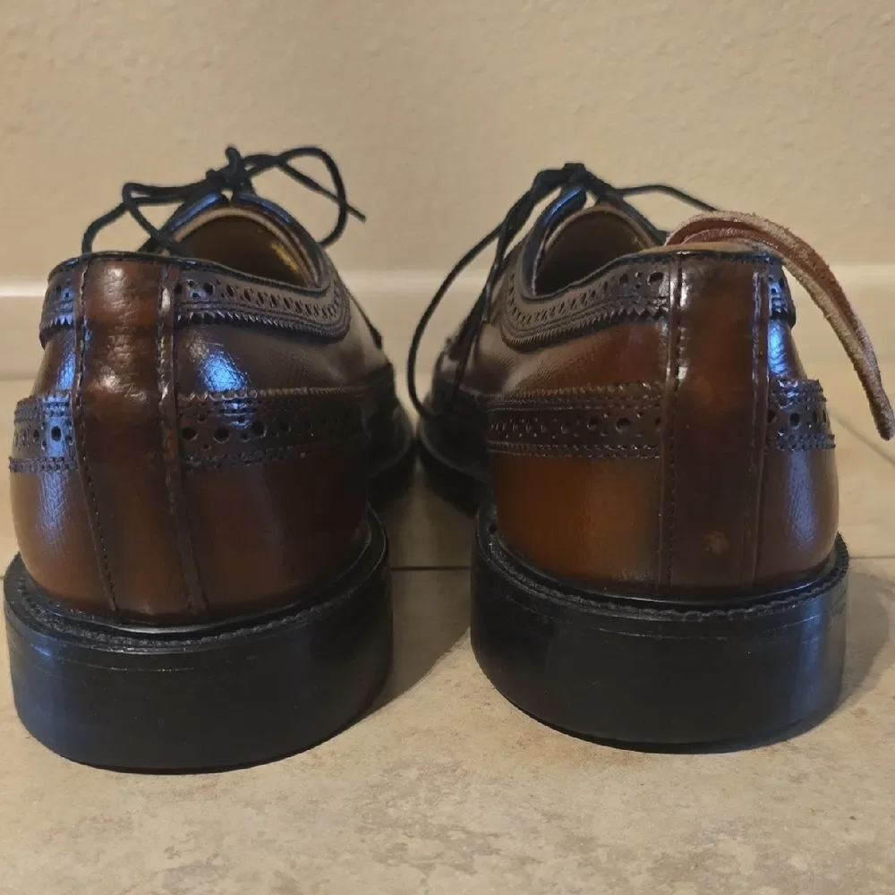 Stafford Classic Brown Leather Derbys